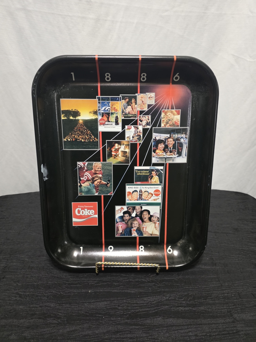 Vintage 1986 Coca-Cola 100th Anniversary Serving Tray